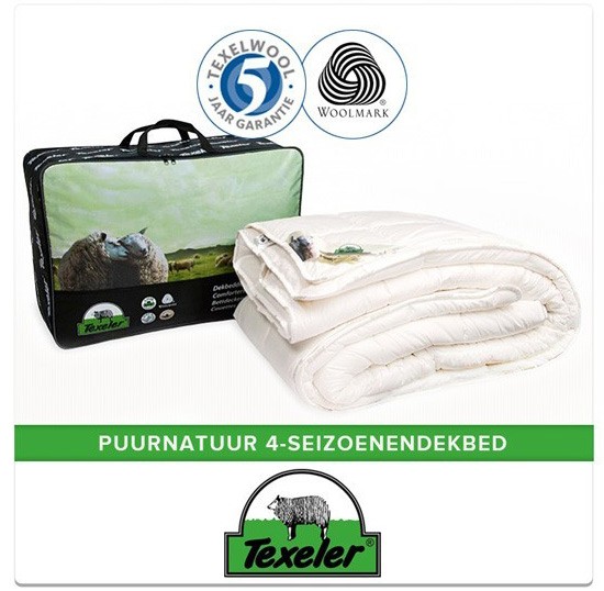 Laboratorium cap De layout Texeler PuurNatuur Perkal 4-seizoenen 120x150 kinderdekbed - Wollendekbed.nl